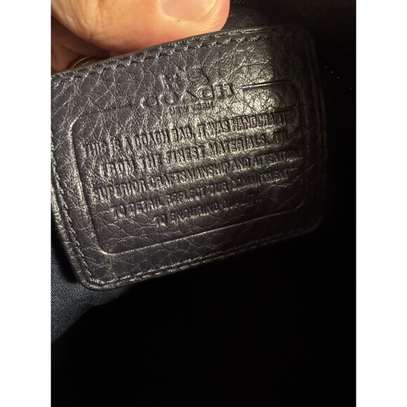 Coach Isabelle Black Pebbled Leather Hobo Bag - Picture 6 of 7